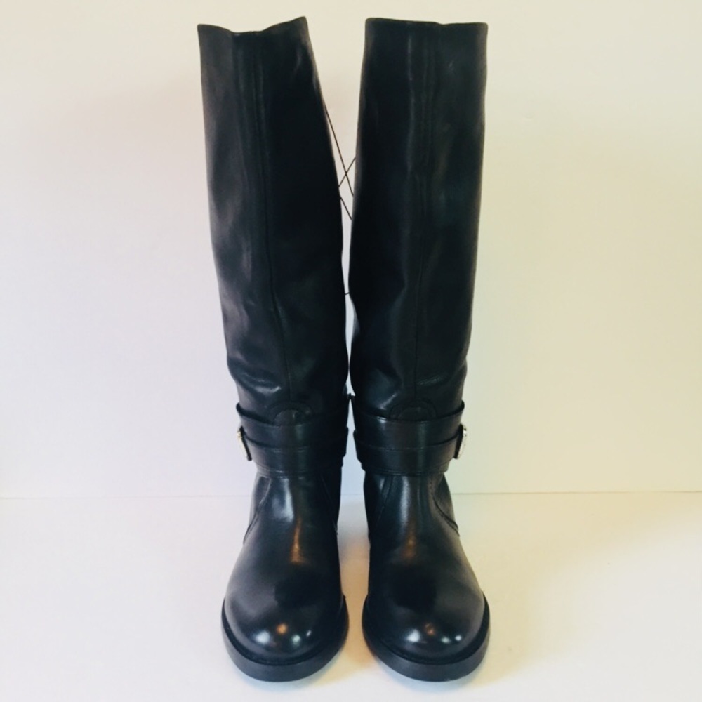 Maxgreat Black Leather Riding Boots New In Box NIB - Picture 5 of 8